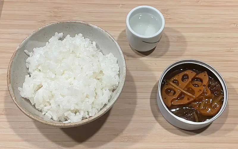 千葉県富津市小泉酒造 夏の純米吟醸「東魁」と山口県岩国のおつまみ「高森牛と岩国れんこんのしぐれ煮」