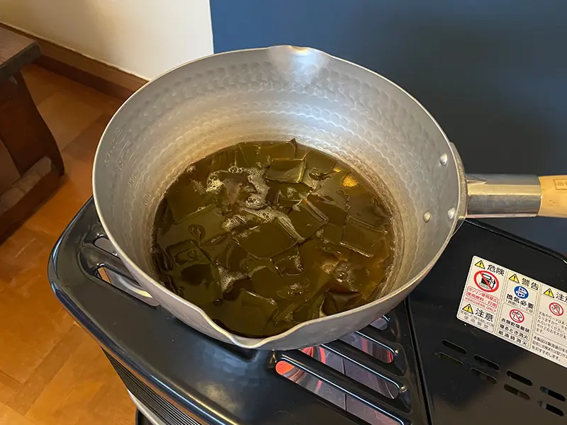 昆布+水+酒の鍋