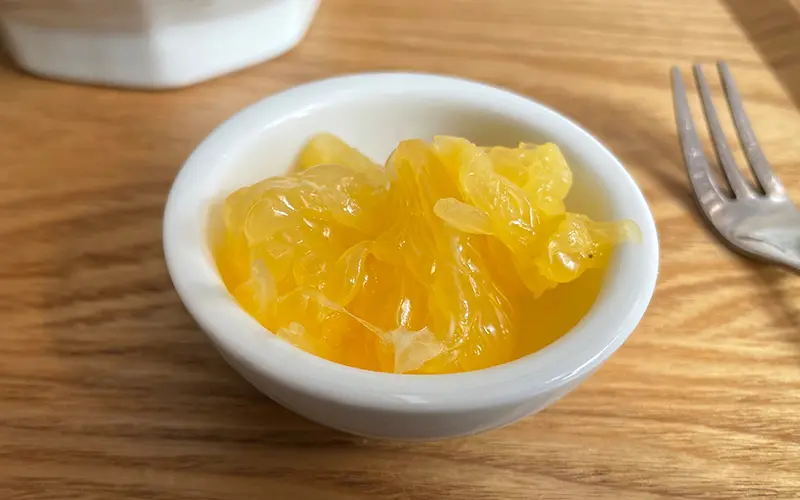 千葉県富津市ラーメン木琴堂の甘夏の砂糖漬け