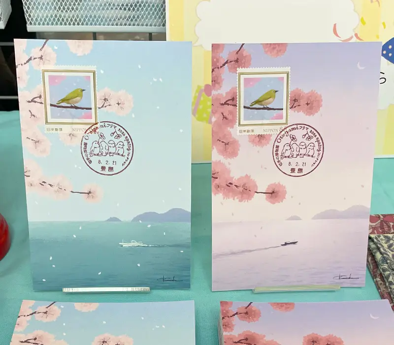 東京都豊島区切手の博物館Otegamiフリマ、可周久の作品